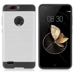 ZTE Blade Z MAX ZMAX PRO 2 Sequoia Z982 Armor Hybrid Case (Silver)